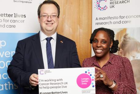 Mike at Cancer Research UK Drop in