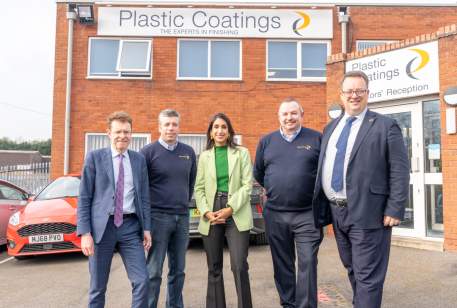 Mike, Andy and Claire at Plastic Coatings LTD